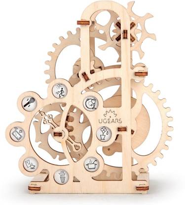 Ugears Mechanical Models 3-D Wooden Puzzle Mechanical Dynamometer Self Assemble Engineering Toys