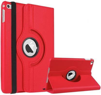 MOCA Flip Cover for Apple iPad Mini 4 (7.9" inch) Model A1538 , A1550 PU Leather 360° Degree Rotating Stand Smart flip cover case