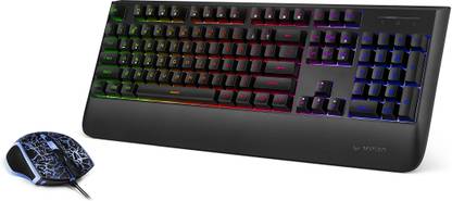 RAPOO V110 Wired USB Standard Gaming Keyboard Compatible with Desktop, Laptop, Mac