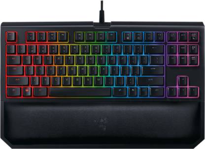 Razer BlackWidow Tournament Edition Chroma V2 Mechanical Green Switch Wired USB Standard Gaming Keyboard Compatible with Desktop, Laptop, Mac