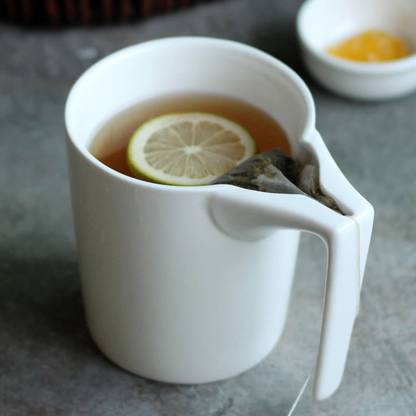 BONZEAL Fancy Tea Bag Holder Special Slotted Tea Coffee Ceramic Drinking Ceramic Coffee Mug
