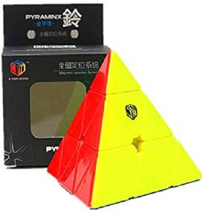 Pcubedpuzzles X man bell magnetic Pyraminx stickerless cube