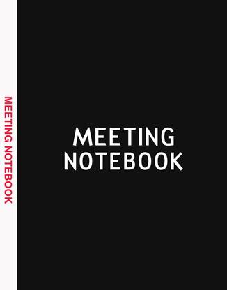 Meeting Diary Meeting Notebook A5 Notebook Rulled 150 Pages
