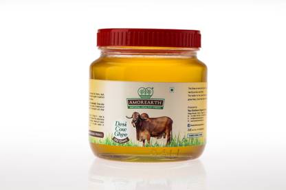 AMOREARTH - NATURAL. HEALTHY. FRESH. A2 Desi Gir Cow Ghee (Organic) Ghee Glass Bottle