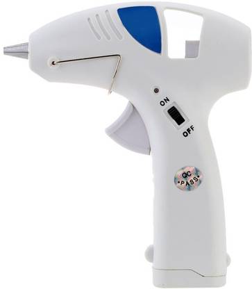 AMICIKART Cordless Glue Gun 10W DC 6V With 20pc Sticks, Battery Operated, DIY, Craft Tool Standard Temperature Cordless Glue Gun