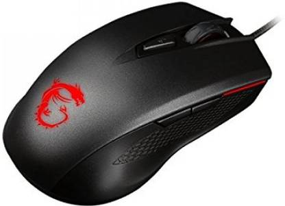 MSI Optical Gaming Mouse 5000 DPI with Integrated Anti-Slip side grips and Ambidextrous Design Wired Ambidextrous Optical Gaming Mouse