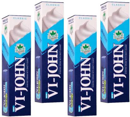 VI-JOHN Shaving Cream Classical Pack of 8