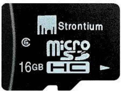 Strontium SR16GTFC6R 2.0 16 GB MicroSD Card Class 6 40 MB/s  Memory Card Compatible with Mobile
