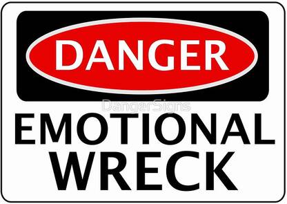 TPC Poster Emotional Wreck Room Inspirational Motivational Funny Quotes (A3 size 12 in x 18 inch) Paper Print