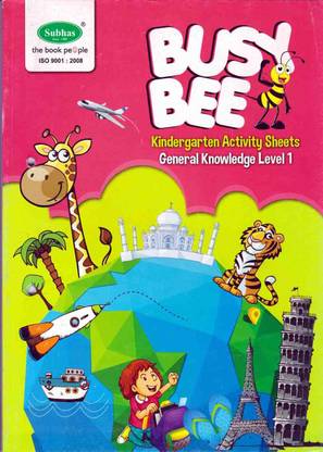 Busy Bee Kindergarten Activity Sheets GK Level 1