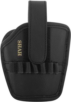 SHAH Unisex Leather Revolver Cover Racquet Carry Case/Cover Free Size