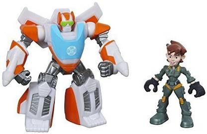 PLAYSKOOL Heroes Transformers Rescue Bots Blades The Flight-Bot And Dani Burns Figure Pack By