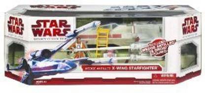 STAR WARS Clone Wars The Legacy Collection Exclusive Vehicle X-Wing Fighter With Wedge Antilles And Droid