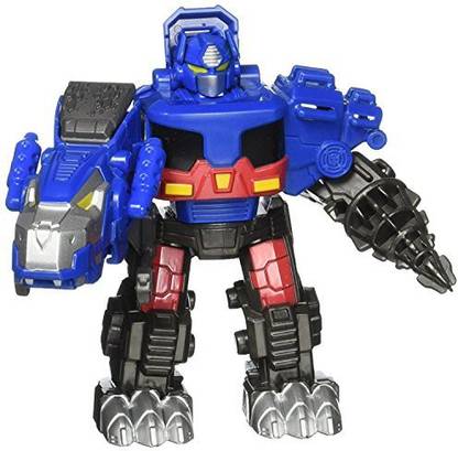 Rescue Heroes Optimus Prime To T-Rex Transformers Rescue Bots By