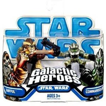 Hasbro Star Wars Galactic Heroes Mini Figure 2-Pack Tarfful & Commander Gree