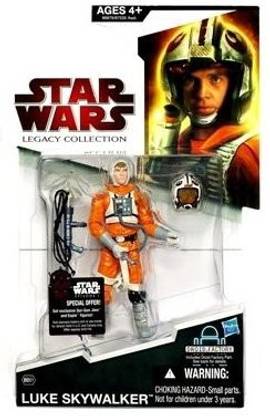STAR WARS 2009 Legacy Collection Buildadroid Action Figure Luke In Snowspeeder Outfit