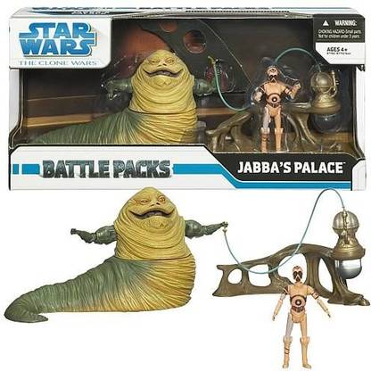 Hasbro Star Wars Clone Wars Jabba The Hutt Battle Pack