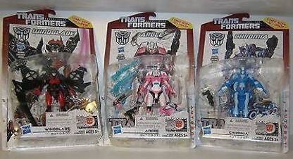 Hasbro Transformers Generations Deluxe Class Arcee, Chromia & Windblade Set By Transformers