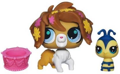 Littlest Pet Shop Sweetest Sheepdog (3124) And Bee (3125)