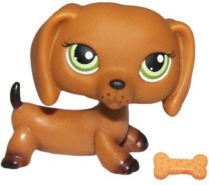 Littlest Pet Shop Lps Loose Figure Dachshund #139 & Bone Accessory Bundle