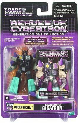 TRANSFORMERS Heroes Of Cybertron Generation One Collection Decepticon Powermaster Gigatron