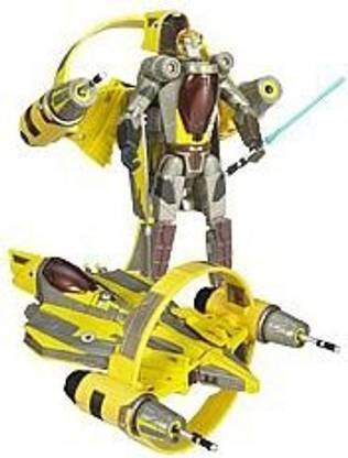 Hasbro Star Wars 2009 Transformers Anakin Skywalker To Jedi Delta-7 Starfighter