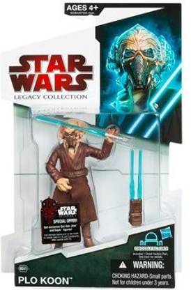 STAR WARS 2009 Legacy Collection Buildadroid Action Figure Plo Koon With Removable Face Mask
