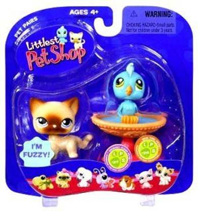 Littlest Pet Shop Pet Pairs > Blue Bird & Cat (#317 & #318) Action Figure 2-Pack