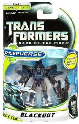TRANSFORMERS 3 Dark Of The Moon Movie Cyberverse Commander Class Action Figure Blackout