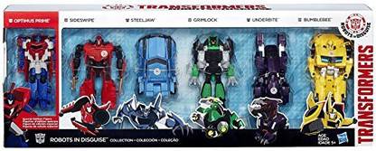 TRANSFORMERS Robots In Disguise Collection Action Figure 6-Pack [3-Step Changer]
