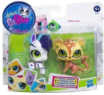 Littlest Pet Shop Totally Talented Pets Zebra & Cheetah