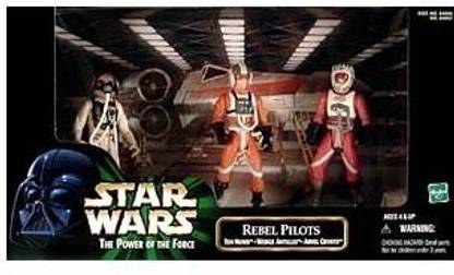 STAR WARS Power Of The Force Cinema Scenes Rebel Pilots (Ten Numb, Wedge Antilles, Arvel Crynyd) Action Figure Multi-Pa