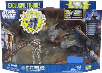 Hasbro Star Wars Clone Wars 2011 Exclusive Vehicle Action Figure Pack Atrt Walker