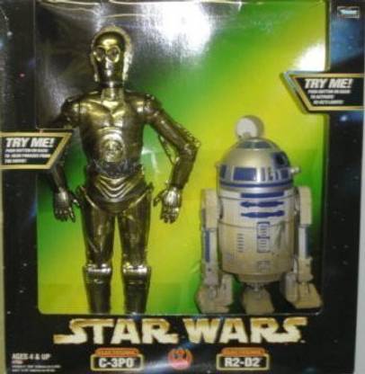 STAR WARS Electronic Talking C-3Po & R2-D2 12" Action Figure Set (1998 Hasbro)