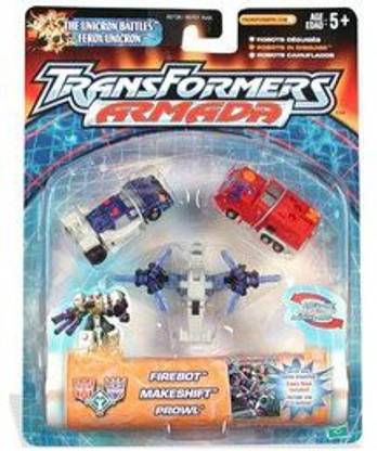 TRANSFORMERS Armada The Unicron Battles Emergency Mini-Con Team: Firebot, Makeshift, And Prowl
