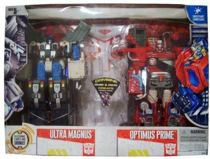 Hasbro Transformers Cybertron Robots In Disguise Ultra Magnus & Optimus Prime 2Pack Combine To Make Omega Prime