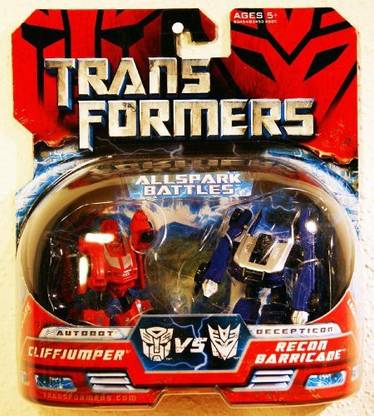 TRANSFORMERS Movie Hasbro Mini Allspark Battles 2-Pack Cliffjumper Vs. Recon Barricade