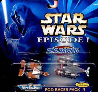 Galoob Star Wars Episode 1 Pod Racing 2 Pod Racer Pack Ii