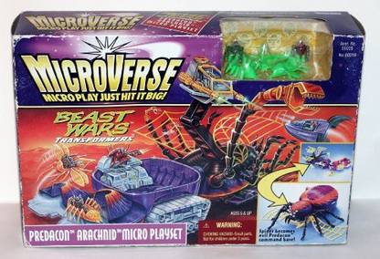 Microverse Transformers Beast Wars Predacon Arachnid Micro Playset
