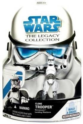 Hasbro Star Wars Clone Wars Legacy Collection Build-A-Droid Factory Action Figure Bd No. 17 Coruscant Landing Platform Clone Trooper