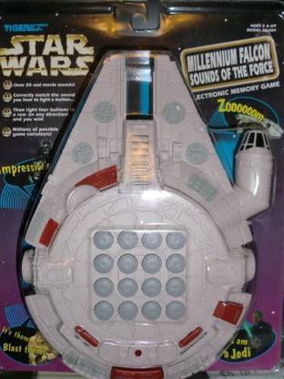 TIGER Star Wars Millenium Falcon Sounds Of The Force Electronic Memory Game