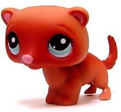 Littlest Pet Shop Ferret #334 (Brown, Blue Eyes) - (Retired) Collector Toy - Lps Collectible Replacement Figure - Loose
