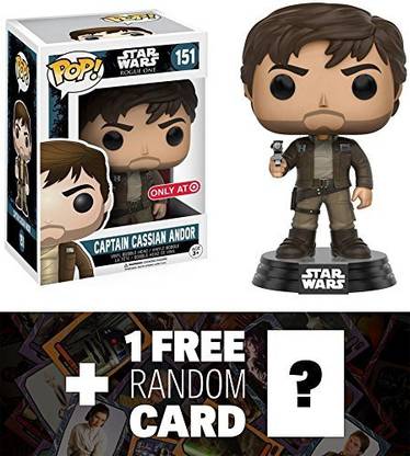 alias Captain Cassian Andor (Target Exclusive): Funko Pop! X Star Wars Rogue One Vinyl Bobble-Head Figure W/ Stand + 1 Free Official S