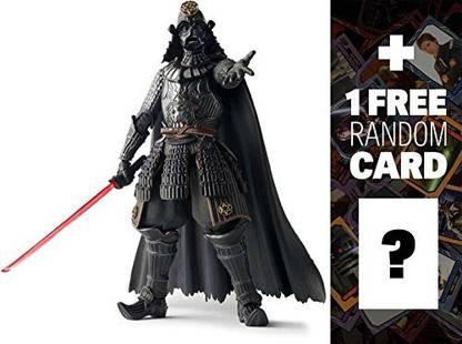 STAR WARS Samurai General Darth Vader: 7" X Bandai Tamashii Nations 'Mei Sho' Movie Realization Action Figure + 1 Free Official Trading Ca