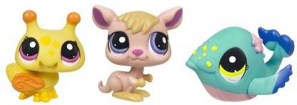 Littlest Pet Shop Bumblebee, Kangaroo And Whale