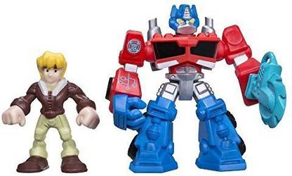 PLAYSKOOL Heroes Transformers Rescue Bots Optimus Prime And Cody Burns Figure Pack By