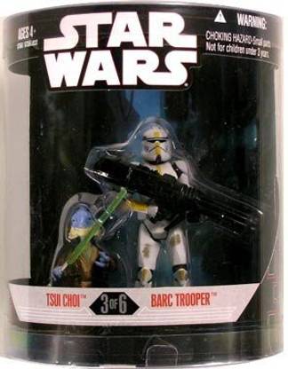 STAR WARS Saga 2008 Exclusive Order 66 Action Figure 2-Pack Tsui Choi & Barc Trooper