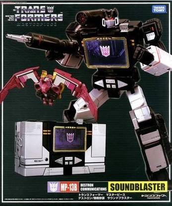 Takara Transformers Tomy Masterpiece Mp-13B Soundblaster & Ratbat