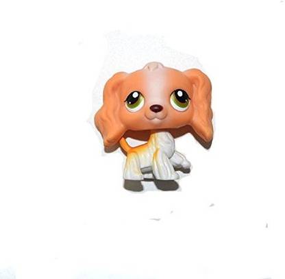 Littlest Pet Shop Rare Lps #79 Figure Blonde Tan White Cocker Spaniel Dog