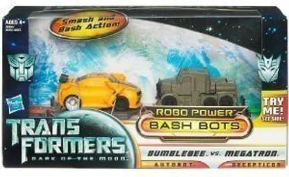 TRANSFORMERS Dark Of The Moon Bash Bots Bumblebee Vs Megatron By Hasbro